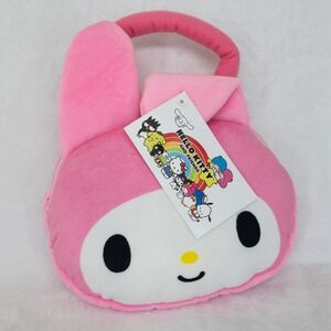 Sanrio My Melody Plush Handbag Pink Bunny Soft Hello Kitty Friends New
